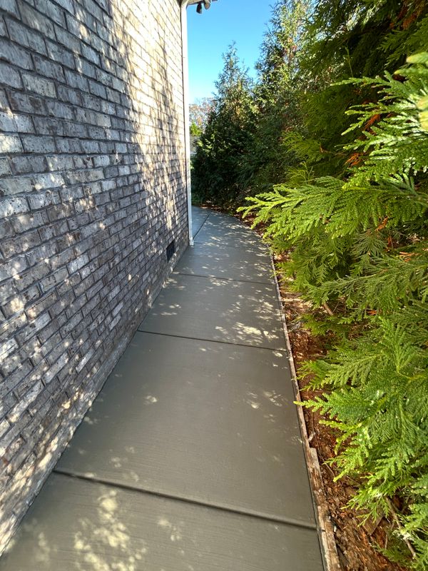 Sidewalk concrete Installation