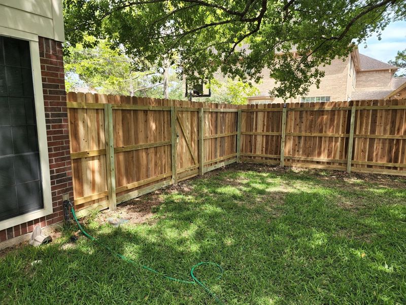 Privacy 3 Rail Cedar Fencing