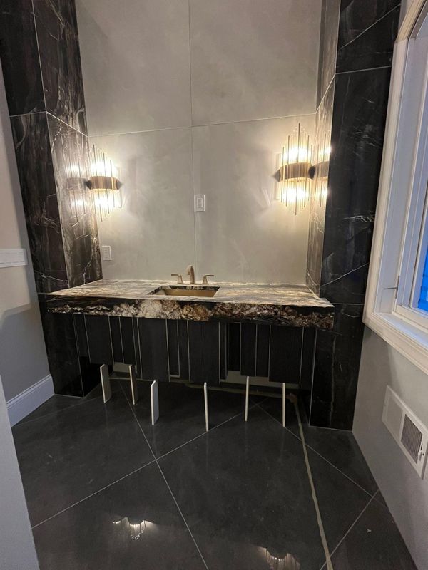 Tile installation