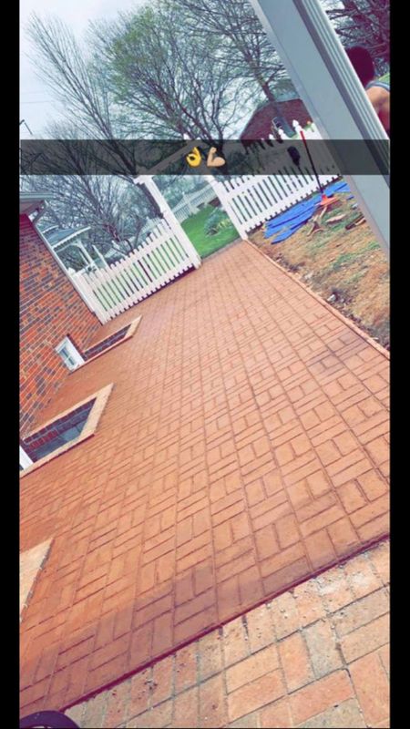 Stamped Concrete Installation