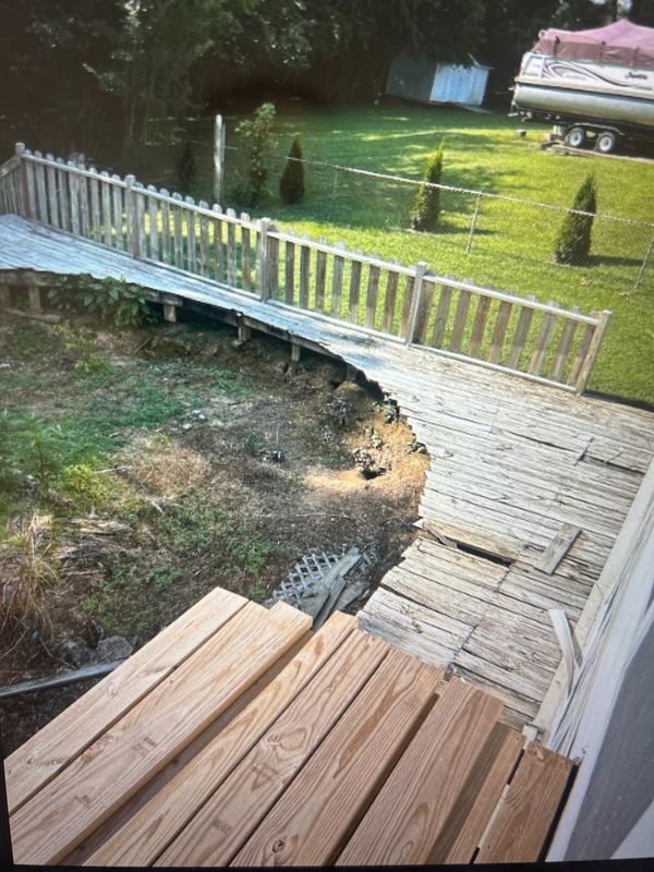 Deck and fence removal