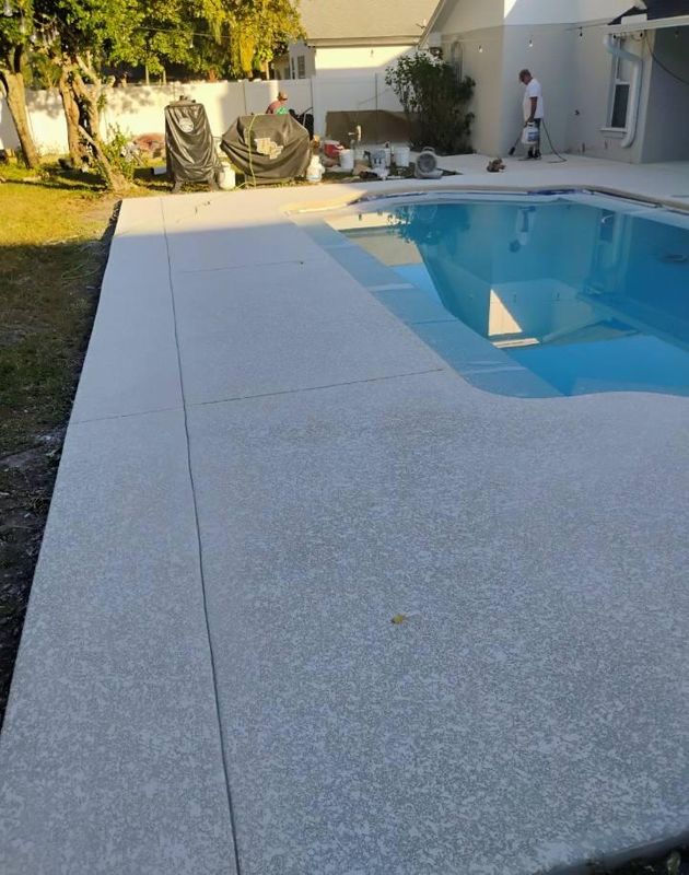 Pool Deck Painting.