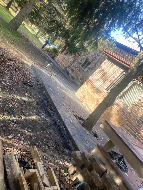 Stamped Concrete Installation