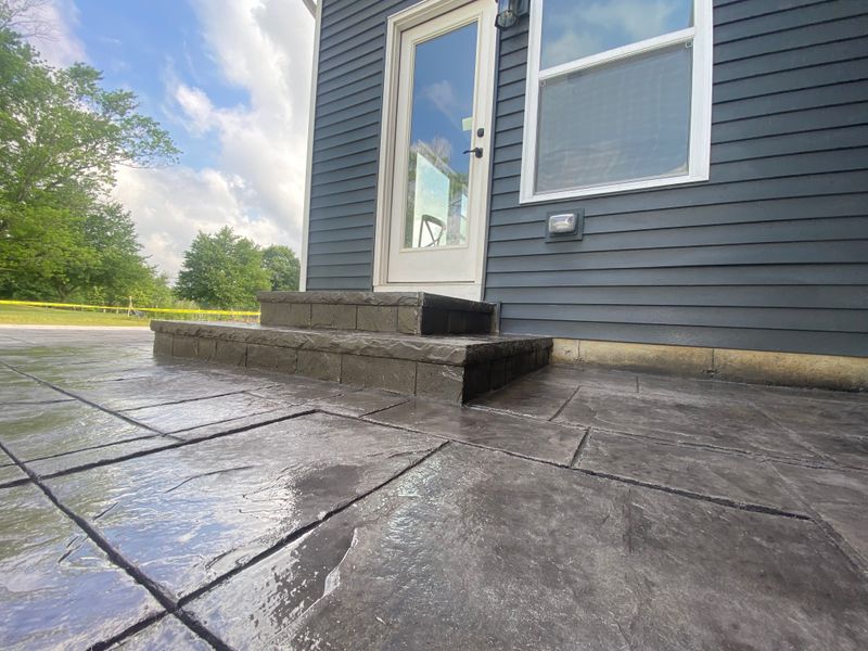 Stamped Concrete Installation
