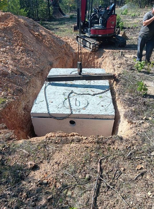 Septic tank install