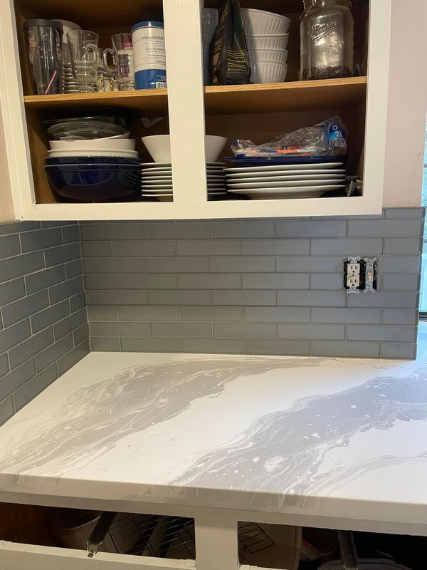 Backsplash Install 