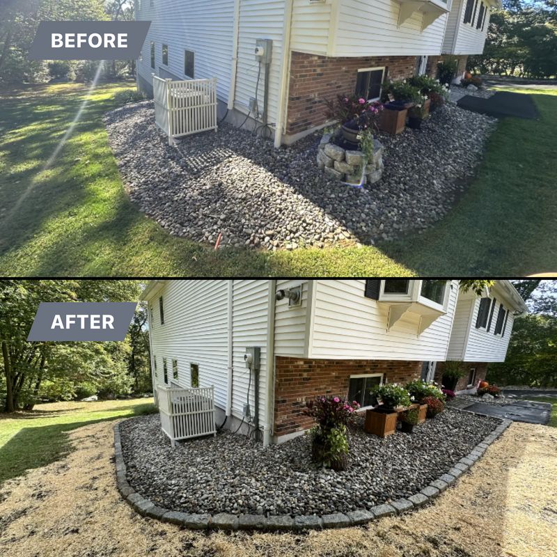 Hardscaping installation