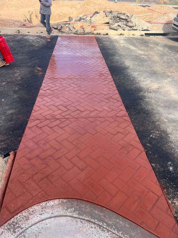 Stamped Concrete Installation