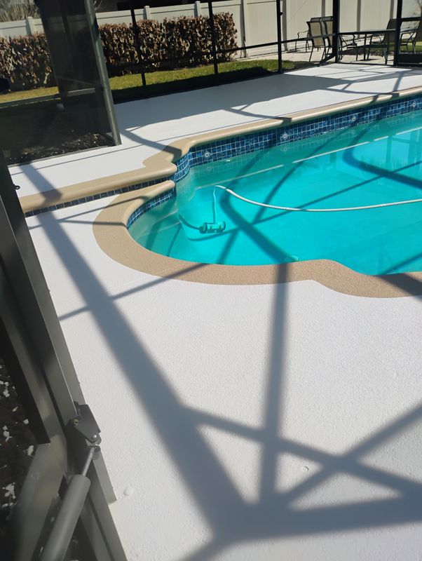 Pool Deck Painting.