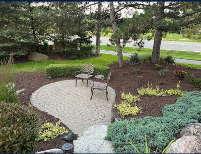 Bricked Bliss: Tranquil Outdoor Escapes in Pontiac by Mulch & Dig Landscaping