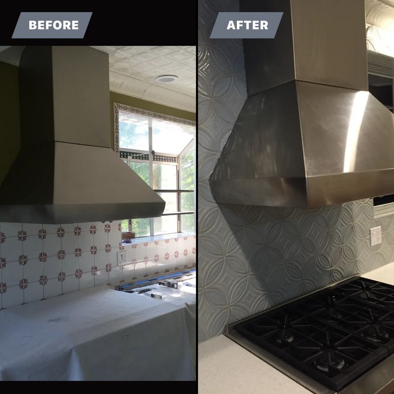Custom tile backsplash