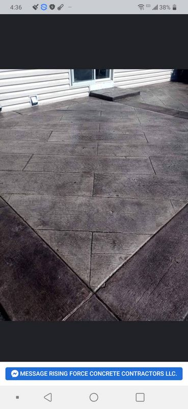 Stamped Concrete Installation