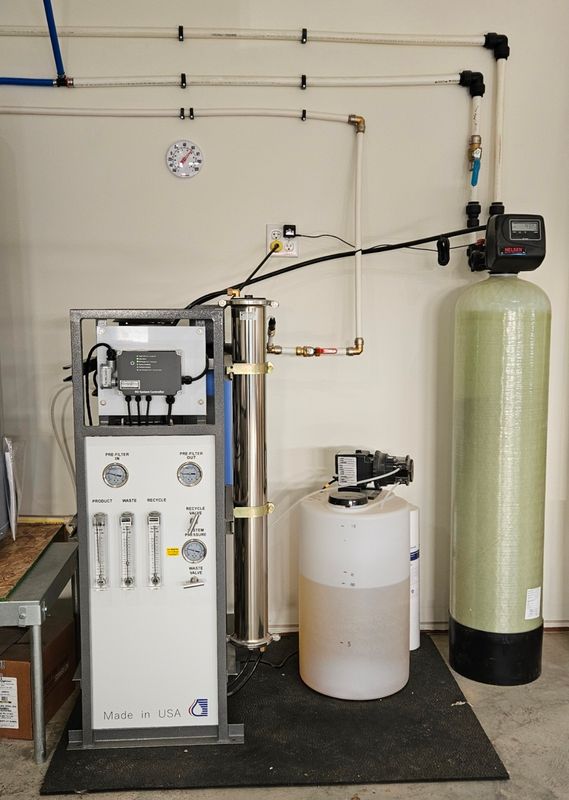 Whole house reverse osmosis system installation