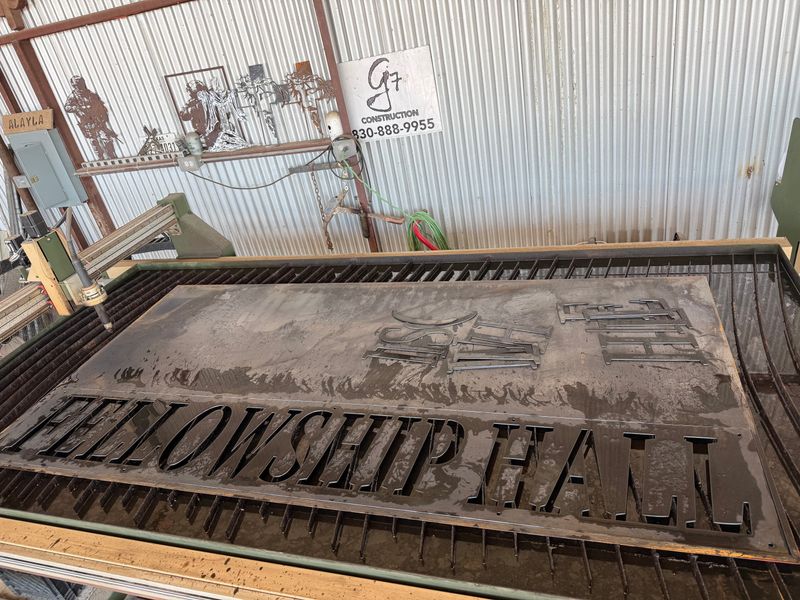 CNC Plasma metal cutting