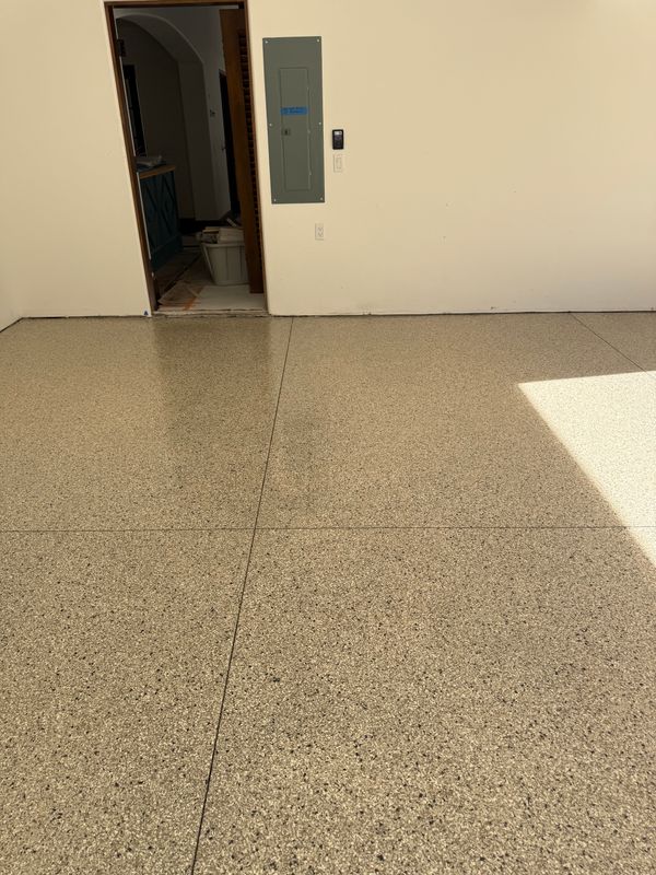 Terrazzo flooring
