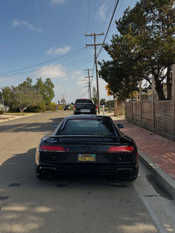 Black Audi R8 after detail