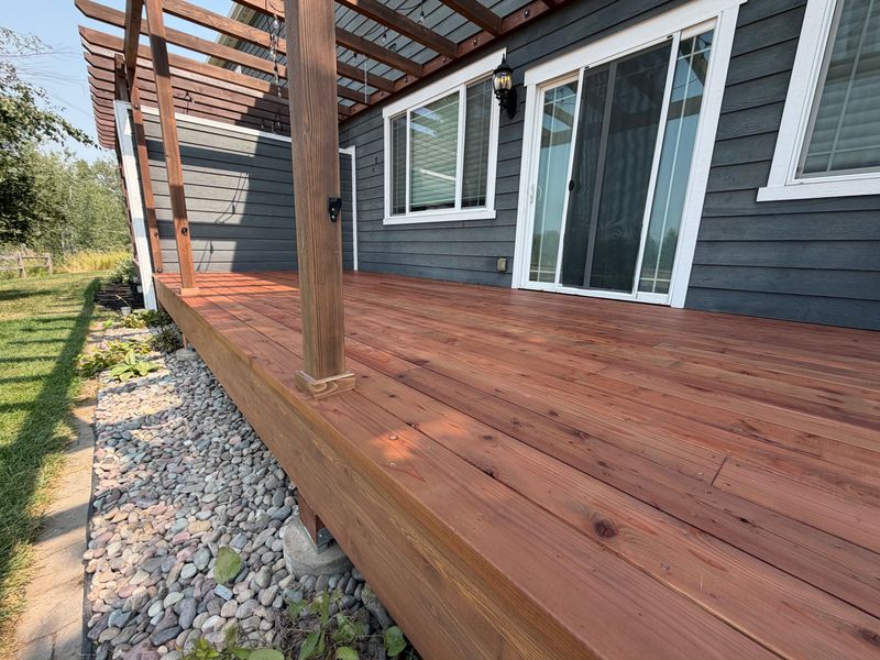 Elevate Your Outdoors: Expansive Deck Transformation by Flathead Home Revival