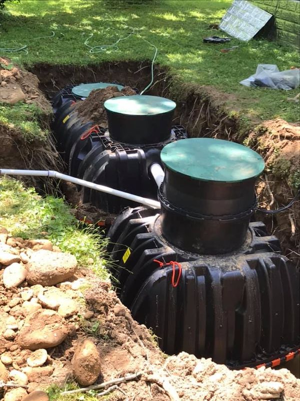 Sale of septic and drain field products.