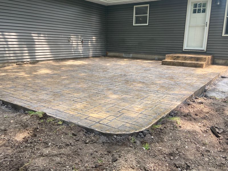 Stamped Concrete Installation
