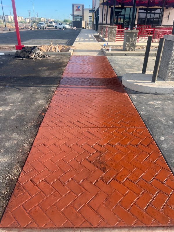 Stamped Concrete Installation
