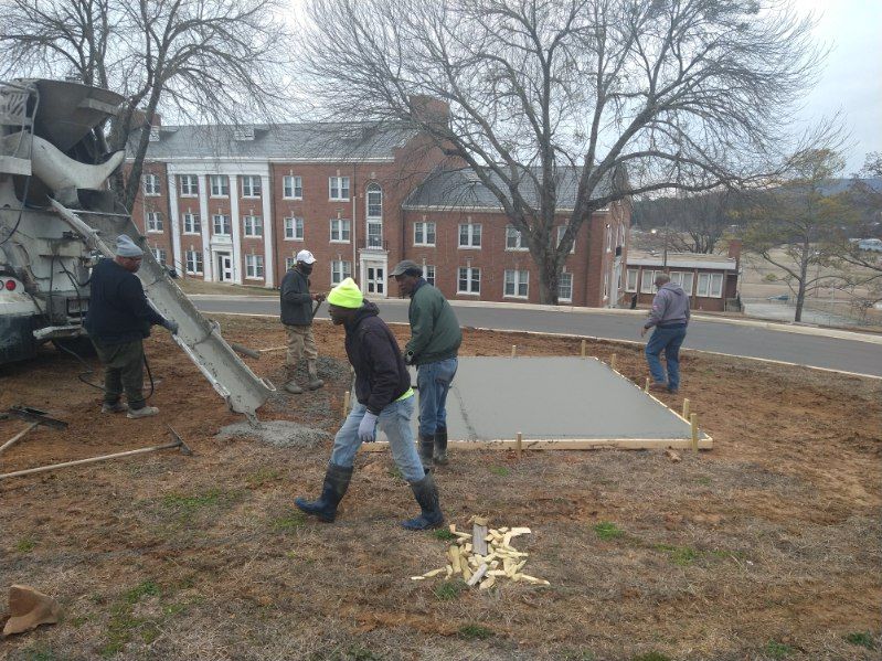 Commercial Concrete Project Alabama A&M University