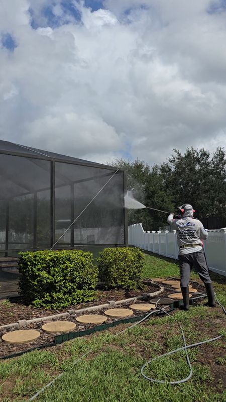 Pool Deck and Pool Cage Cleaning