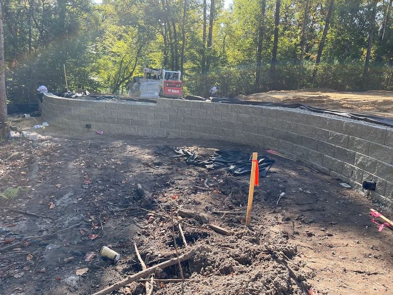 Retaining Wall Installation