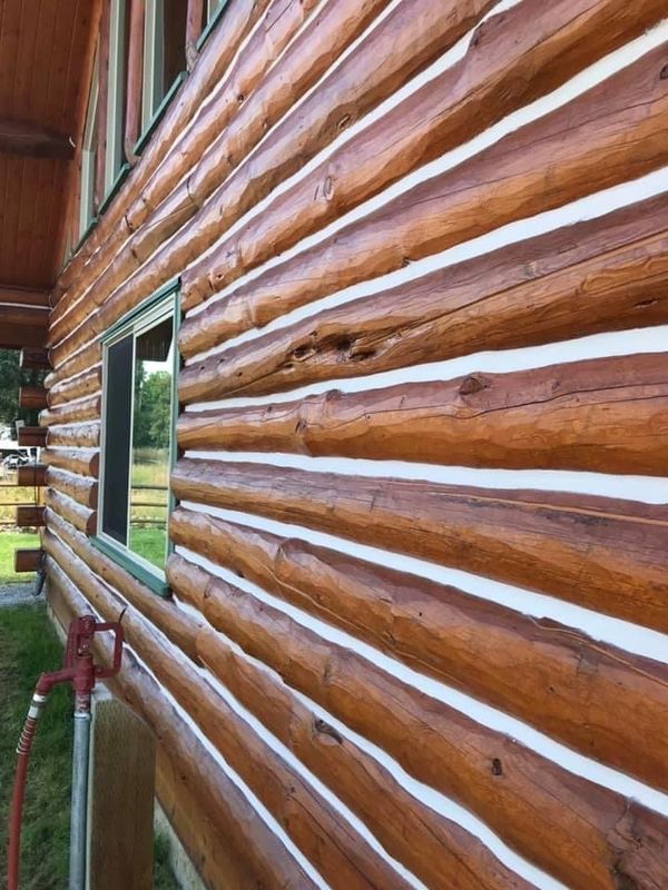 Log Homes Refinishing