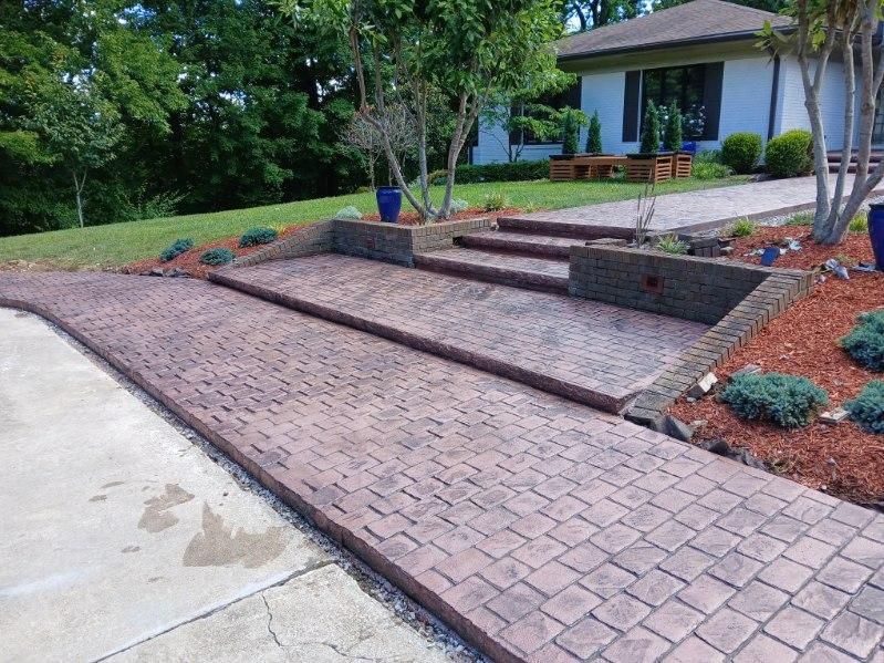 Stamped Concrete Installation