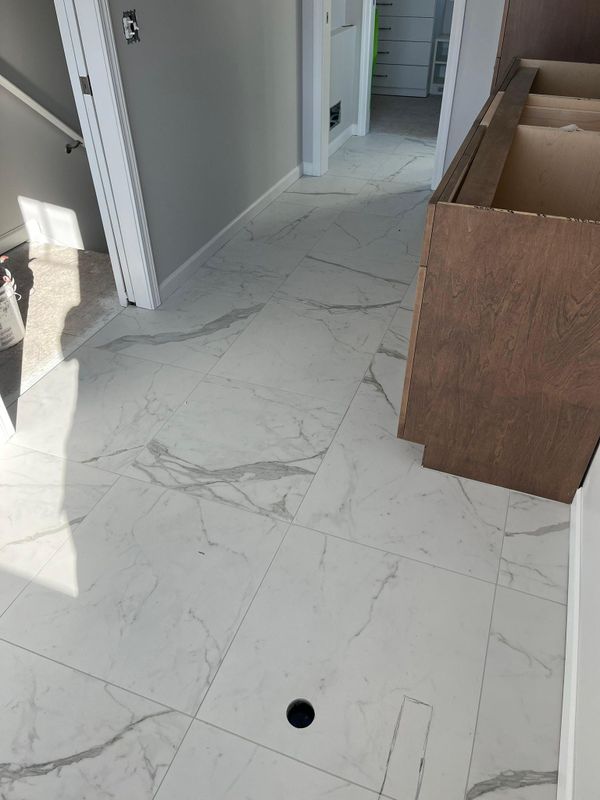 Tile installation