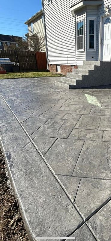 Stamped Concrete Installation