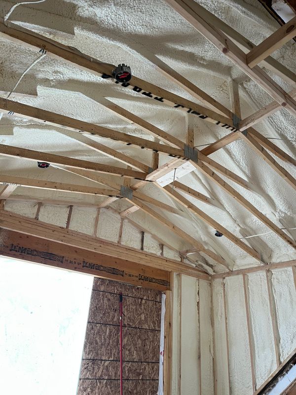 New Home Construction Spray Foam Insulation