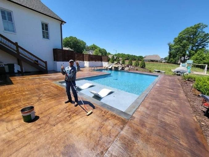 Stamped Concrete Installation