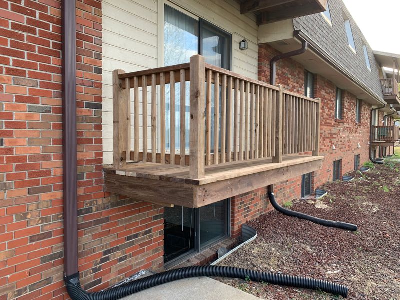 Cantilever Balcony Rebuilt After Vehicle Impact Damage