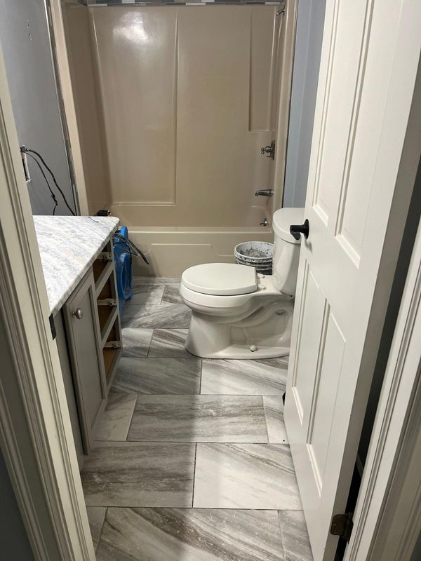 Tile installation