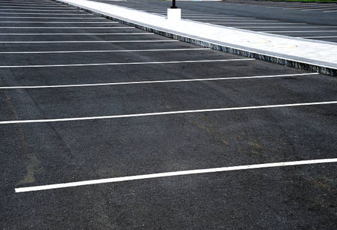 Parking lot sweeping