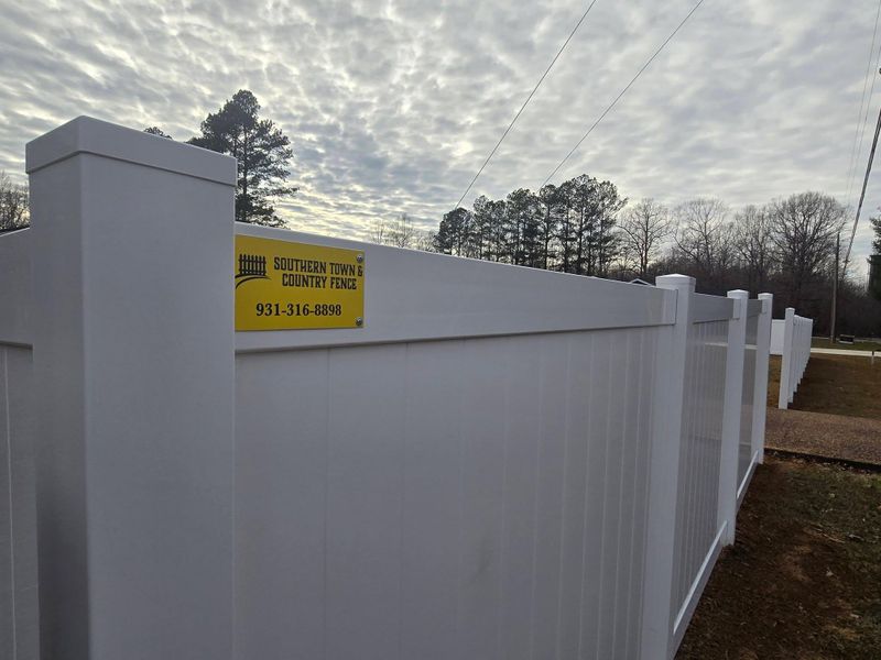 Vinyl fencing