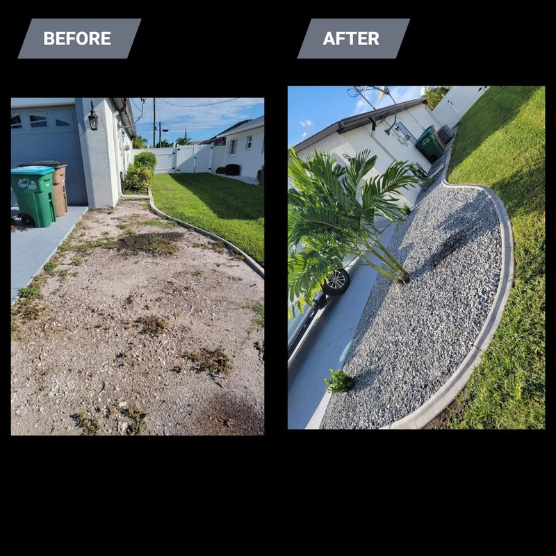 Mulch and Rock Installation