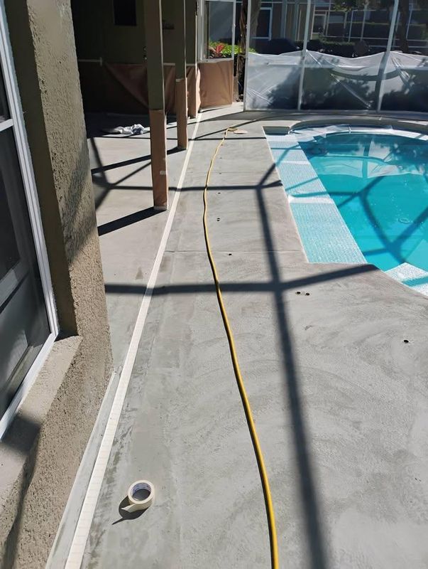 Pool Deck Painting.