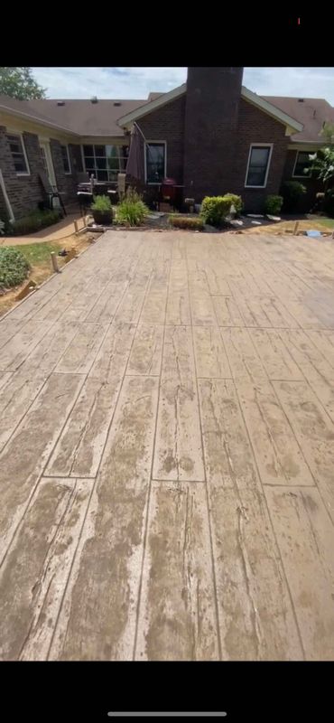 Stamped Concrete Installation
