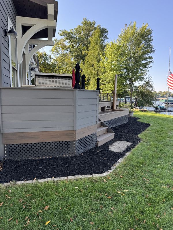 Mulch and Rock Installation