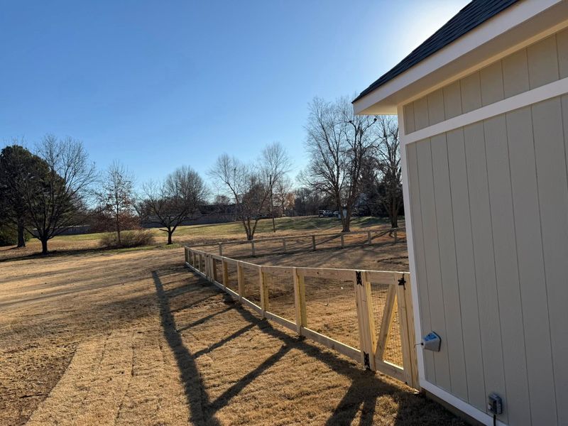 Wood fencing