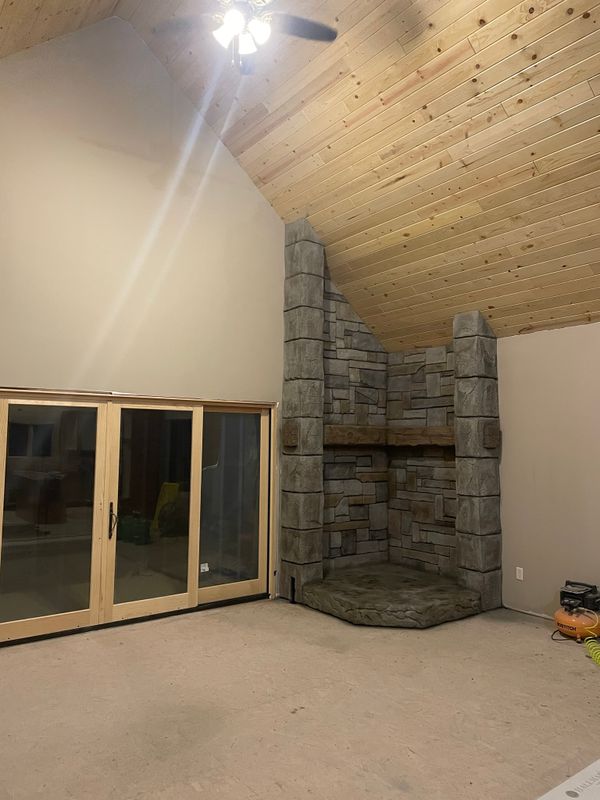 Interior fireplace & feature walls 