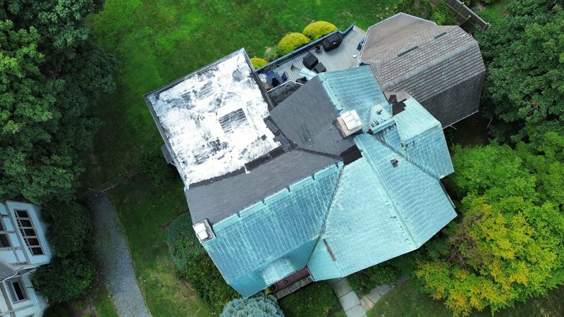 Historic Estate Flat Roof Replacement & Copper Flashing in Ridgewood, NJ