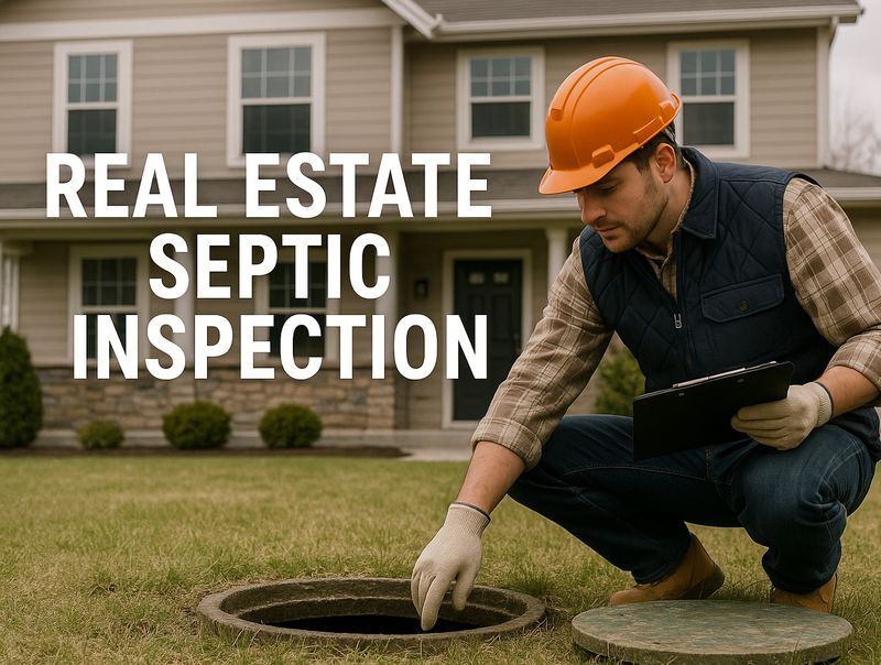 Real estate septic system inspection