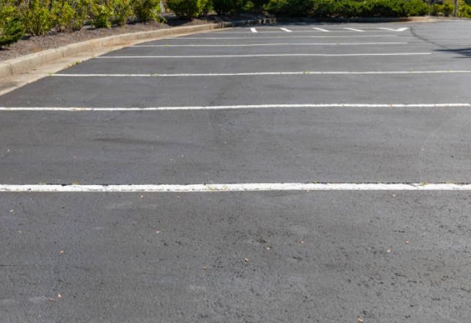 Parking lot sweeping