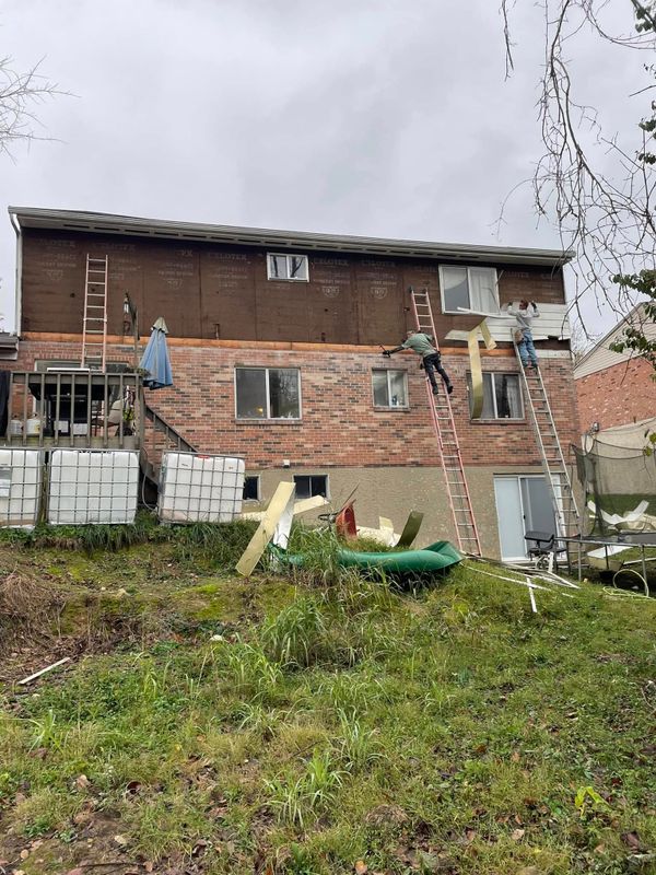 Siding installation