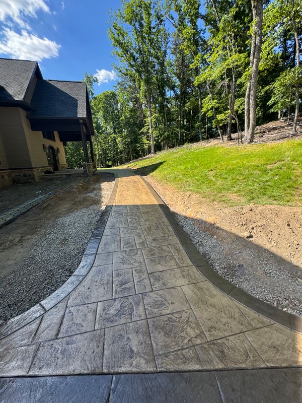 Stamped Concrete Installation