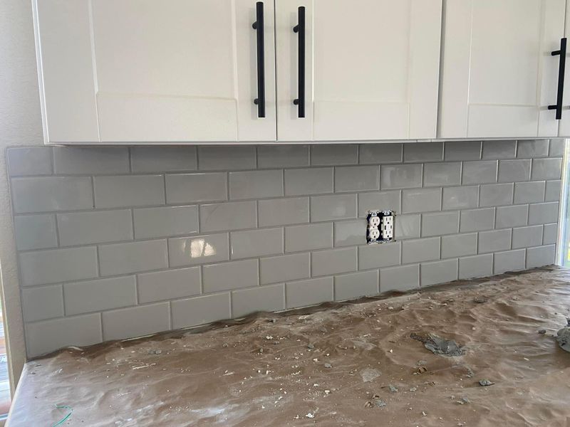 Backsplash Install 