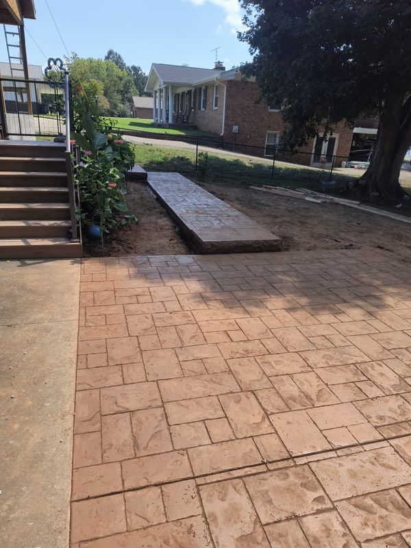 Stamped Concrete Installation
